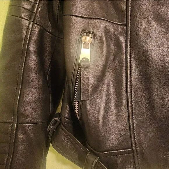 Zara Moto Faux Leather Jacket - Picture 4 of 4